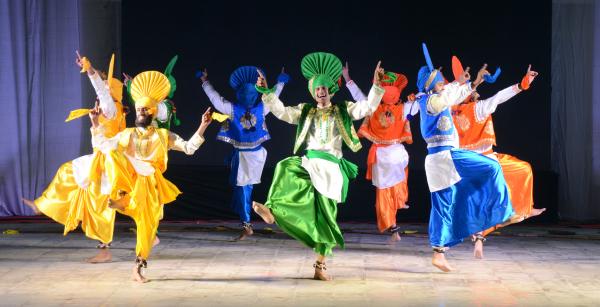 Punjabi Group Folk Dance (Male) competition on 05-12-2025 in the 14th Youth Festival